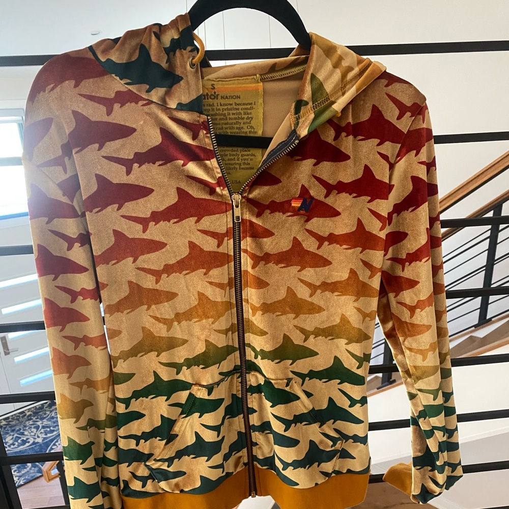 Aviator nation velour shark set